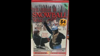 The Great Snowball War Australian VHS Opening Roadshow 1987 [upl. by Naitsihc]