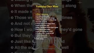 Yesterday Once More  lyrics  Carpenters englishsongs nostalgic 70smusic classicalmusic [upl. by Ennovi]