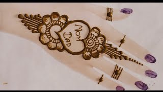 mehndi lgana seekhen minto m heart shape mehndi design [upl. by Yma]