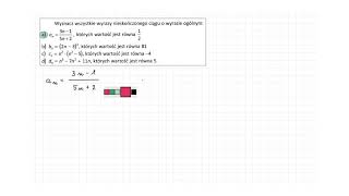 24s27ZP3OE Wyznacz wszystkie wyrazy nieskończonego ciągu o wyrazie ogólnym [upl. by Akirahs190]