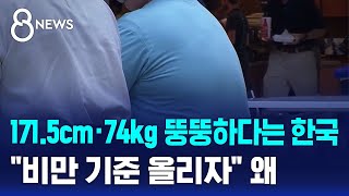 1715cm·74kg 뚱뚱하다는 한국…quot비만 기준 올리자quot 왜  SBS 8뉴스 [upl. by Iznyl]