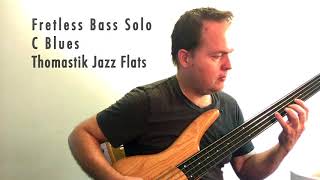 Fretless Bass Solo with Thomastik Jazz Flats [upl. by Itsim]