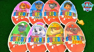 PAW PATROL SURPRISE EGG ASMR UNBOXING Marshall Chase Rubble  Paw Patrol Mighty Pups Collection Toy [upl. by Htebazile320]