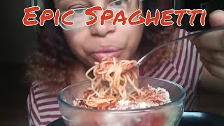 Epic Spaghetti Mukbang [upl. by Uhile]