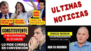 Luisa Gana largo a Noboa de acuerdo a las ultimas encuestas [upl. by Ainatit]