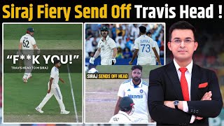 IND vs AUS DSP Mohammed Siraj amp Travis Heads heated faceoff in Adelaide [upl. by Evelyn]