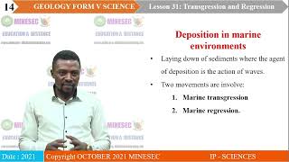 IPSC GEOLOGY Form 5 Lesson 31 Transgression and Regression [upl. by Atiken663]