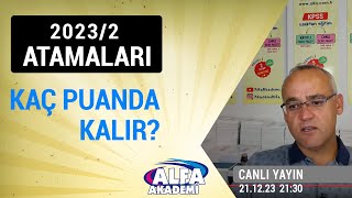 20232 KPSS atamasında en düşük kapatan kadrolar hangisi olur Canlı yayın [upl. by Etnaik]