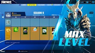 ALL Season 5 Battle Pass Rewards MAX LEVEL TIER 100 [upl. by Reffinej]