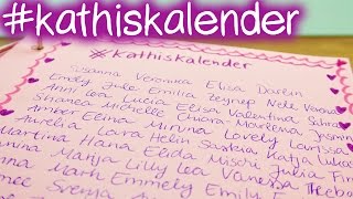 kathiskalender  VIELEN DANK  Schon über 100 Namen im Kalender  DIY Inspiration [upl. by Ayk]