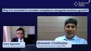 Why Compliance Must Go HandinHand with Business Growth Bireswar Chatterjee Shriram Life Insurance [upl. by Atsejam]