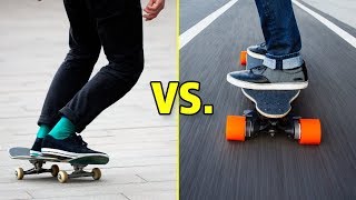 Skateboarding vs Longboarding Wins amp Fails [upl. by Nyladnarb]