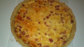 Como hacer quiche de jamon y queso [upl. by Amlus]