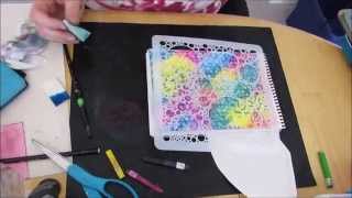 Creating an Art Journal Background Using Inktense BlocksExtensive Inktense Series [upl. by Arvid]