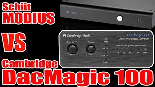 Sound BattleDAC Schiit Modius vs Cambridge Audio DacMagic 100 wPolk Audio R200 amp Arcam SA10 [upl. by Jeannie]