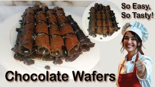 Chocolate Wafers Recipe  Ultimate Chocolate Snack  How to Make Delicious Chocolate Wafers at Home [upl. by Netsirt]