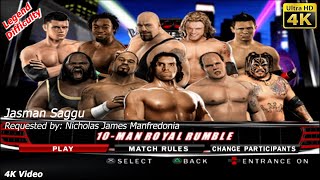 WWE SmackDown vs Raw 2010  Cody Rhodes vs 9 other wrestlers  10 Man Royal Rumble Again  Nicholas [upl. by Nathalie]