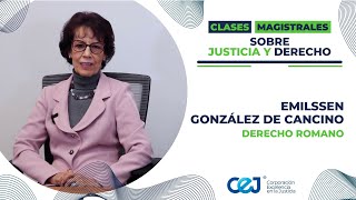 Clase Magistral N°1  Derecho Romano con la Dra Emilssen González de Cancino ⚖ [upl. by Adnohral338]