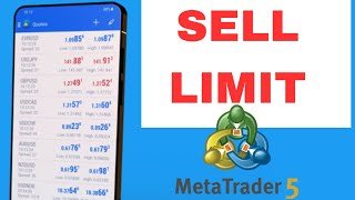 How to Place a Sell Limit Order on MT5  Secret to Increasing Profits and Reducing Losses forex [upl. by Houser]