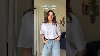 How to Style a White Tshirt  3 Unique Ways viralaudio whitetshirt styling outfitideas boho [upl. by Neehsas]