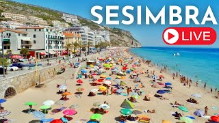 🔴 DIRETO SESIMBRA Portugal LIVE Exploring Sesimbra BEACH and CENTRE [upl. by Valerio]