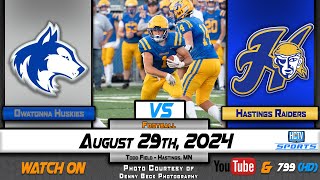 HCTV SPORTS Hastings Football vs Owatonna Huskies  82924 [upl. by Hbaruas]