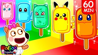 Helados de Pokémon para Bebé  Wolfoo en Español 🎨🍦 [upl. by Eelinnej]