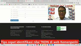 Tips cepat identifikasi nilai TKDN kebutuhan barang di web Kemenperin [upl. by Enytsirhc]