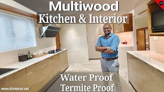 വീട് 100 Multiwood InteriorMultiwood modular KitchenMultiwood Interior trends 2022Dr Interior [upl. by Elleniad]