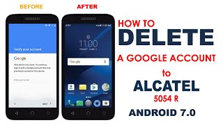 BYPASS RFP ALCATEL 5054R 5044R ANDROID 70  SUPPRIMER UN COMPTE GOOGLE ALCATEL 5054R  5044R [upl. by Mochun]