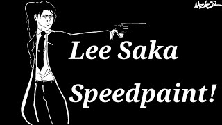 Moonzokast  Lee Saka Original Character  Speedpaint Flashing Warning [upl. by Chance]