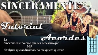 Tutorial  Sinceramente  Alta consigna  Acordes [upl. by Ohcamac]