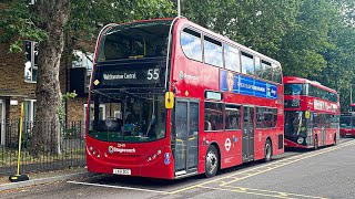 Full Route Visual  London Bus Route 55 Walthamstow Central  Oxford Circus 12149  LX61 DCU [upl. by Eilagam]