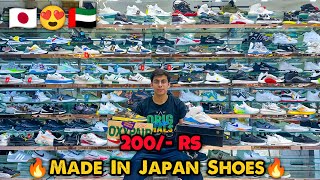 Made in Japan Shoes 200 Rs😍💥 Imported Shoes Wholesale Market In Delhi  Shoes Market in Delhi [upl. by Esereht]