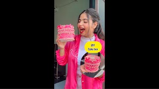 DIY fake cake box😱 diy fakecake cake shorts youtubeshorts craft itspriyanjalisingh [upl. by Lathrope]