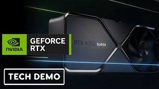 NVIDIA RTX 40 SUPER Series  Tech Demo 4080 SUPER 4070 SUPER 4070 Ti SUPER  CES 2024 [upl. by Vidovik924]