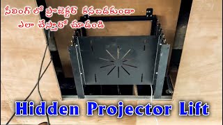 Motorized Projector Lift In Ceiling  hidden projector ceiling mount  home theatre projector [upl. by Ainegue639]