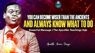 HOW TO KNOW THE MIND OF GOD BEFORE TAKING A STEP  DECISION MAKING  APOSTLE AROME OSAYI [upl. by Nnylatsyrk]