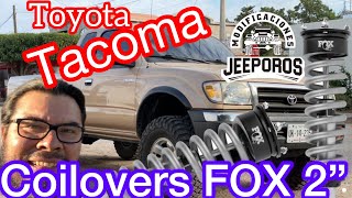 Coilovers Fox de 2” para Toyota Tacoma mira el proceso de instalación y como quedó👌🏻👌🏻👌🏻 [upl. by Ellary103]