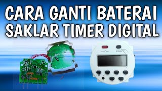 Cara Ganti Baterai sakelar Timer Digital [upl. by Dennie]