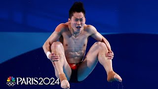 Chinas excellence on display in mens 3m springboard semifinal  Paris Olympics  NBC Sports [upl. by Larina]