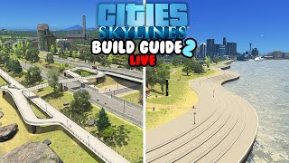 Cycling Interchanges amp Ocean Front Parks In Cities Skylines  Orchid Bay Livestream [upl. by Labina]