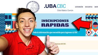 Como Inscribirse al CBC UBA 2023 📚🤓 Argentina En 2 minutos [upl. by Dlonyer]