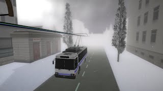 Micro trolleybus simulator  ЮМЗТ2 line 2 [upl. by Krik]