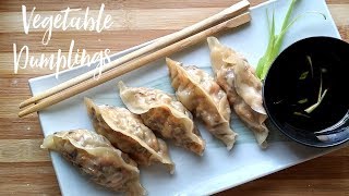 Vegetable Dumpling Recipe  Homemade Vegetable Potstickers [upl. by Germaun576]