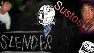 Slender  Compilación de sustos reacciones y momentos graciosos  Con FERNANFLOO [upl. by Hegyera901]