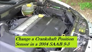 How to Change a Crankshaft Position Sensor in 2004 SAAB 93 [upl. by Yesnikcm]