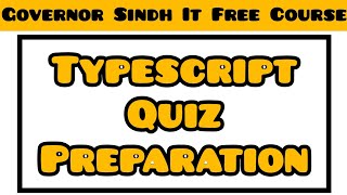 Typescript Quiz Preparation  GIAIC Typescript Quiz Questions and Answers [upl. by Arria715]