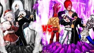 KOF MUGEN  Yagwick 2023 Normal Mode 6P Vs Super Edit Iori Yagami Team [upl. by Suiravad646]