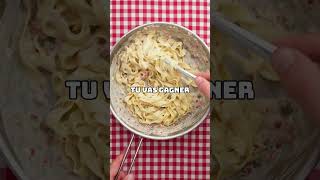 Pâtes au saumon P22 foryou recette food cuisinefacile recettefacile recetterapide funnyvideo [upl. by Arihay]